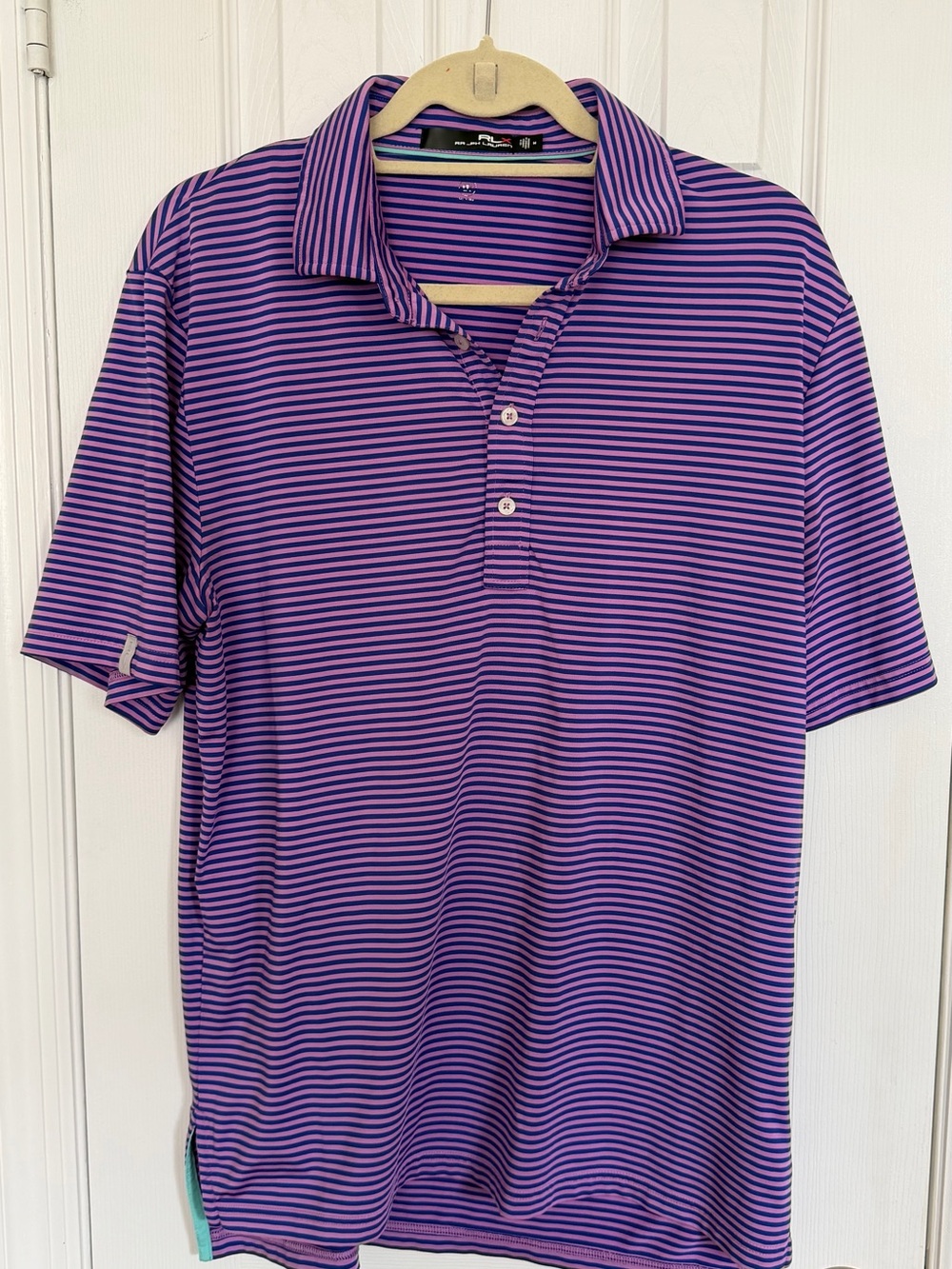Ralph Lauren Purple and Black Striped Polo